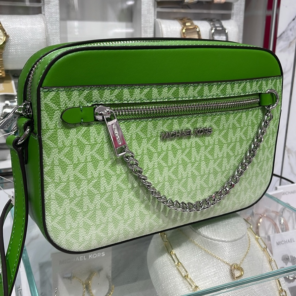 Michael Kors Jet Set Lg Ombré Signature Logo Crossbody Body
Jungle Green NWT - Picture 4 of 16